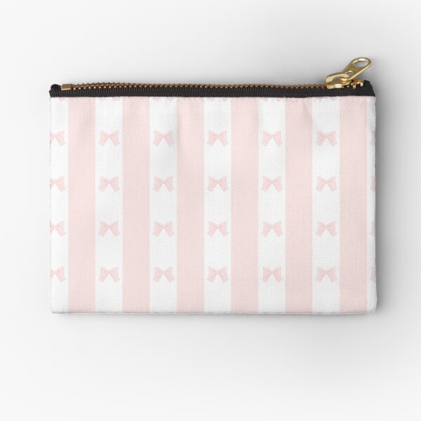 Ribbon Ribbon Stripes Zipper Pouch