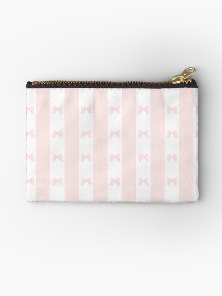 Thumbnail 1 of 4, Zipper Pouch, Ribbon Ribbon Stripes designed and sold by lucidly.