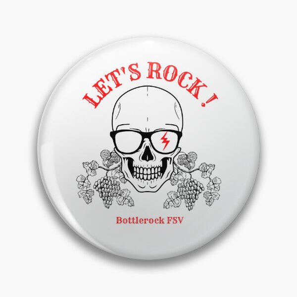 Item preview, LET'S ROCK !Bottlerock Festival Napa Valley white designed and sold by KS-Y.
