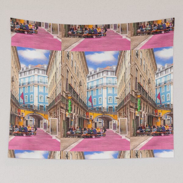 Item preview, Rua cor de rosa. Pink street. Cais do Sodré. Lisbon designed and sold by Tereza Pilar  Art.