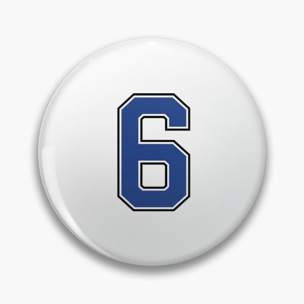 Item preview, Blue Number 6 lucky sports jersey six designed and sold by HeavyStyle.