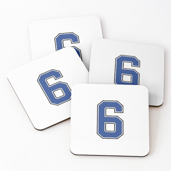 Item preview, Blue Number 6 lucky sports jersey six designed and sold by HeavyStyle.