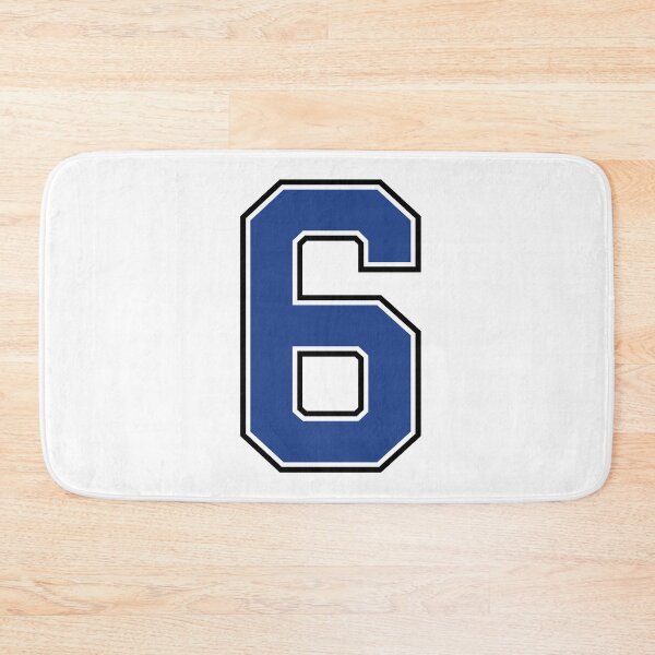 Item preview, Blue Number 6 lucky sports jersey six designed and sold by HeavyStyle.