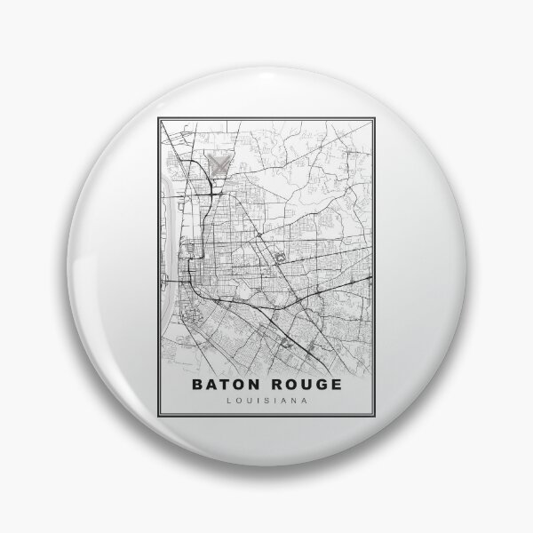 Item preview, Baton Rouge Map designed and sold by Tamas Das.