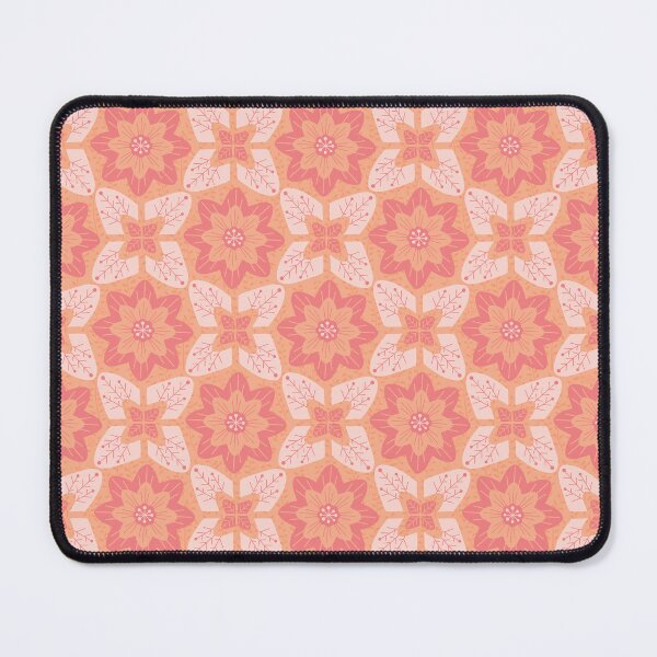 Item preview, Nordic Flower Tiles in Peachy Rosy Hues designed and sold by PaisleyMcNoodle.