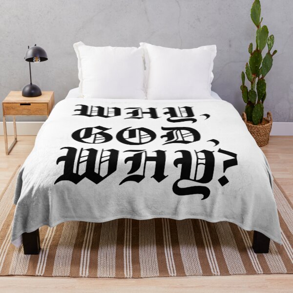Item preview, Gothic _quot_WHY, GOD, WHY_quot_ Black Version designed and sold by DominicRowe.