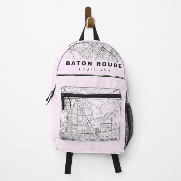 Item preview, Pastel Pink Minimalist Baton Rouge Map designed and sold by Tamas Das.