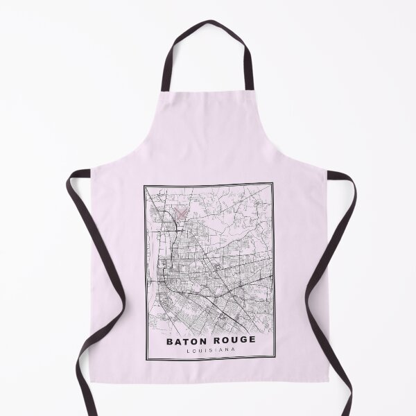 Item preview, Pastel Pink  Minimalist Baton Rouge Map designed and sold by Tamas Das.
