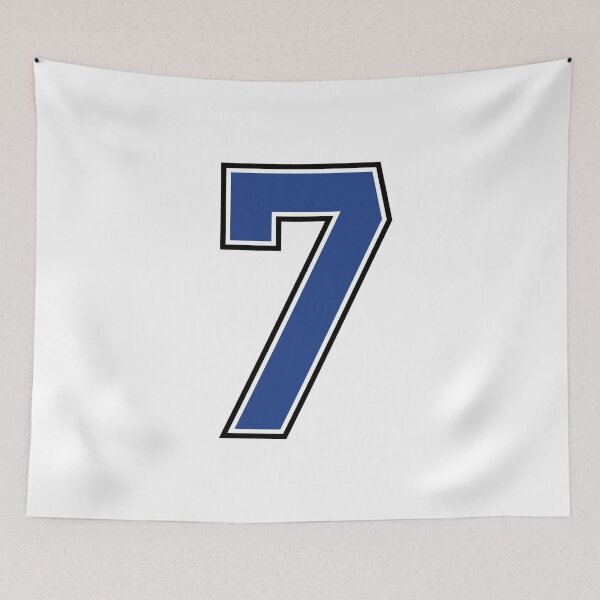 Item preview, Blue Number 7 lucky sports jersey seven designed and sold by HeavyStyle.