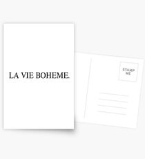 la vie boheme Postcards