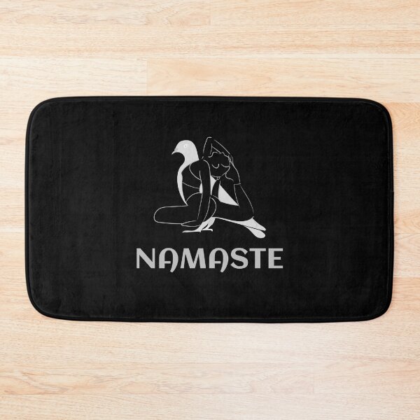 Item preview, yoga dove pose, with namaste message designed and sold by ydsdesigns.