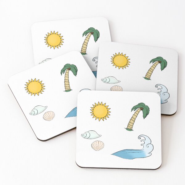 Item preview, Summertime Beach Sticker Sheet designed and sold by Toshi and Co..
