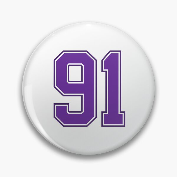 Item preview, Purple Number 91 lucky sports jersey ninety one designed and sold by HeavyStyle.