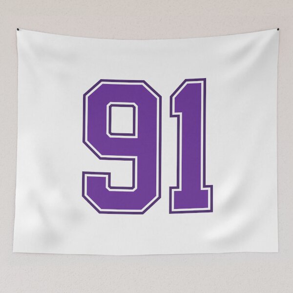 Item preview, Purple Number 91 lucky sports jersey ninety one designed and sold by HeavyStyle.