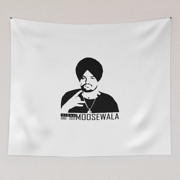 Artikelvorschau, Sidhu MooseWala Tribute Schwarz entworfen und verkauft von MaxwellStroman.