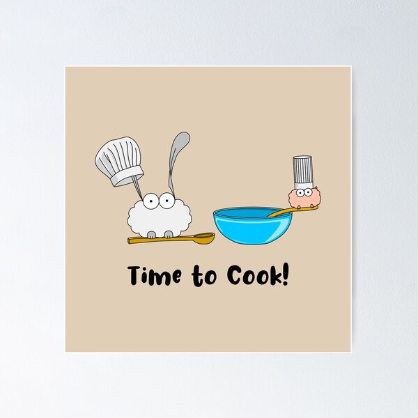 Item preview, Time to Cook! designed and sold by NinusAndMisiu.