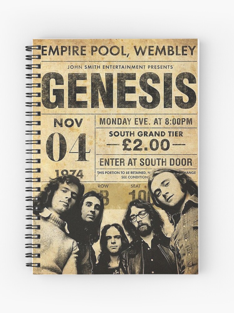 Genesis Band classic poster &quot; Journal for Sale by amoslemos 