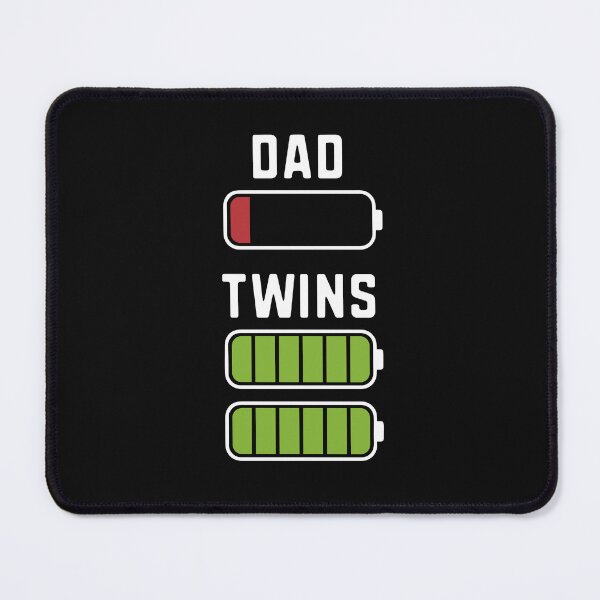 Item preview, Tired Dad of Twins Full Charged Battery Dad Low Battery Funny Fathers Day Gift designed and sold by alenaz.
