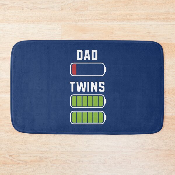 Item preview, Tired Dad of Twins Full Charged Battery Dad Low Battery Funny Fathers Day Gift  designed and sold by alenaz.