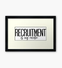 sorority recruitment Framed Print