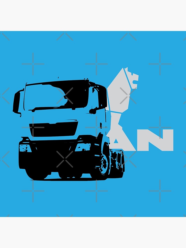 Discover Man Truck Premium Matte Vertical Poster