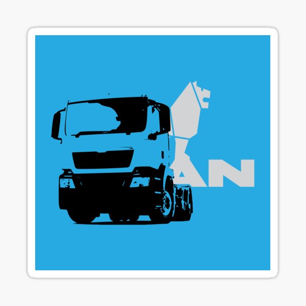 DualColorPrints Stickers compatible with Scania Iveco Man Daf Volvo for  truck tir van beast bestia decorations truck accessories stickers COD.0223