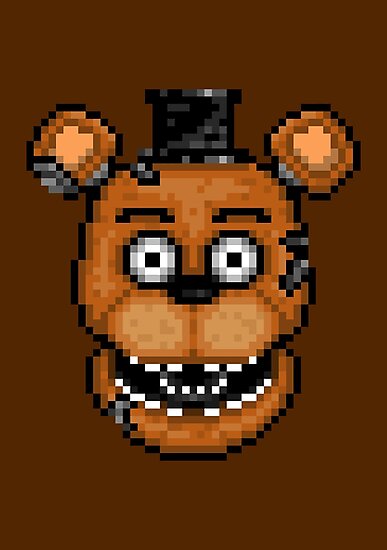 "Five Nights at Freddy's 2 - Pixel art - Withered Old Freddy