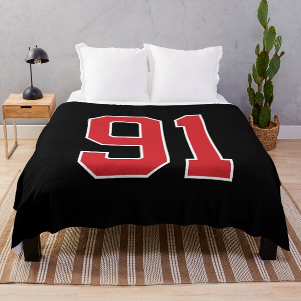 Item preview, Sports Number 91, red black color lucky sport ninety one designed and sold by ArtIsParty.