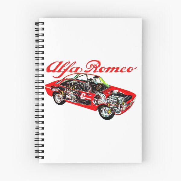 Item preview, Italian red sport 2 door coupe Giulia sprint GTA SA. Cutaway car art automotive transmission  designed and sold by DominicRowe.