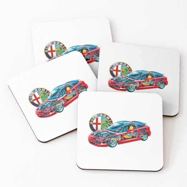 Item preview, Italian sport car 2 door coupe SZ V6. Cutaway automotive art Active  designed and sold by DominicRowe.