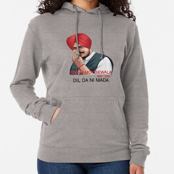 Sidhu Moosewala Art Funny Lightweight Hoodie