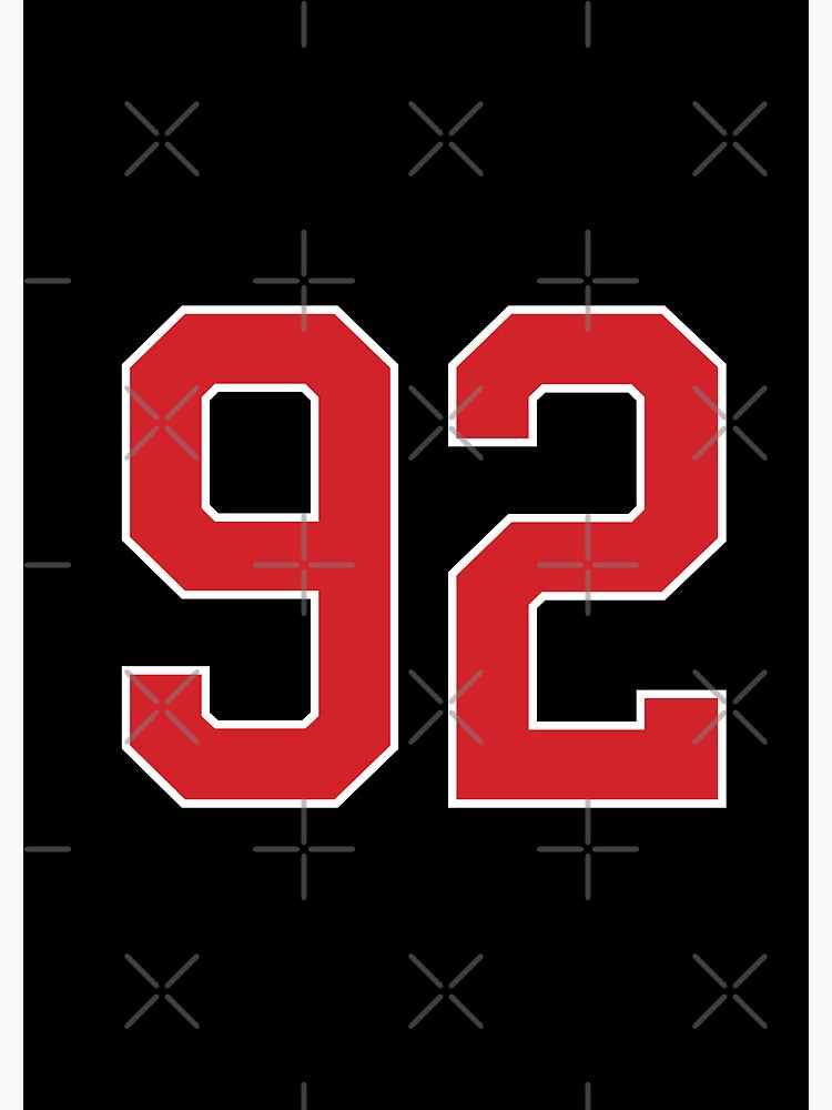 Sports Number 6, red black color lucky sport six Sticker for Sale by  ArtIsParty