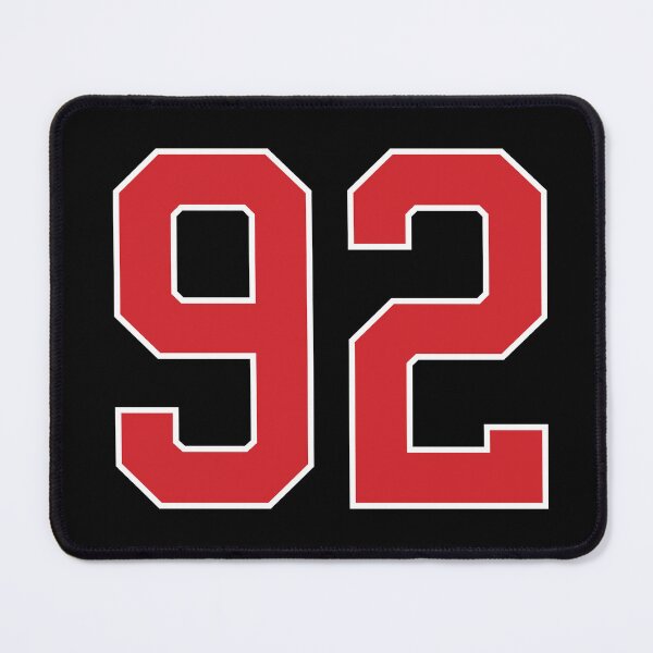 Item preview, Sports Number 92, red black color lucky sport ninety two designed and sold by ArtIsParty.