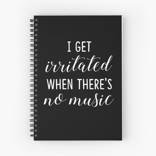 Item preview, I Get Irritated When There's No Music (white) designed and sold by DesignVal.