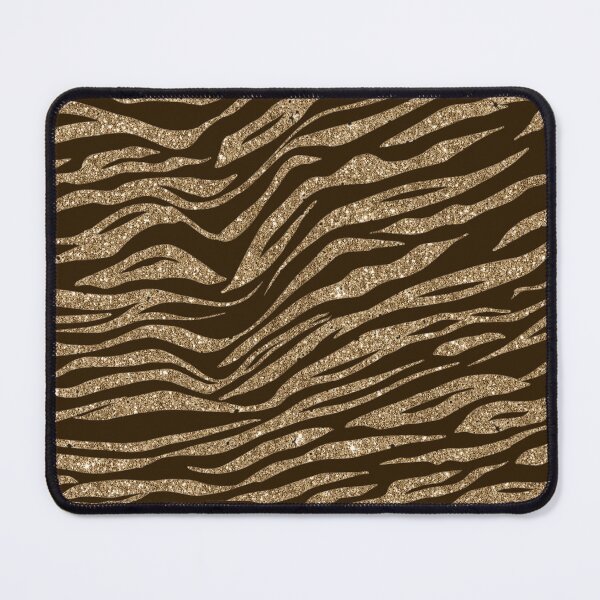 Item preview, Gold Glitter Tiger Stripes on Brown designed and sold by Paulele.