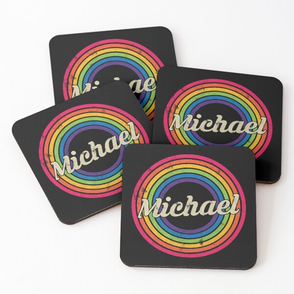 Item preview, Michael - Retro Rainbow Faded-Style designed and sold by TaylanAntalyali.
