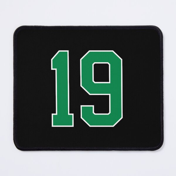 Item preview, 19 number, green lucky sports nineteen designed and sold by ArtIsParty.