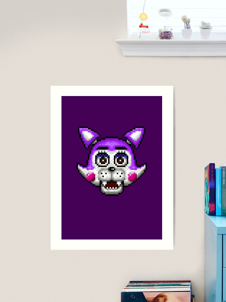 Five Nights At Candy'S-Pixel Art-Candy The Cat Pillow Case Printed