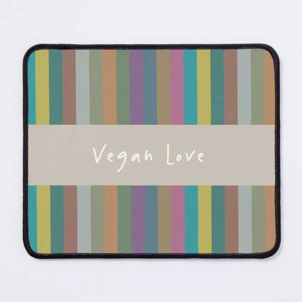 Item preview, vegan love color stripes_c1 designed and sold by Mimi Huang.