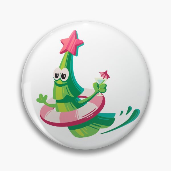 Item preview, Merry Christmas in July Summer \ Fir-tree on vacation  designed and sold by AnnaRuz.