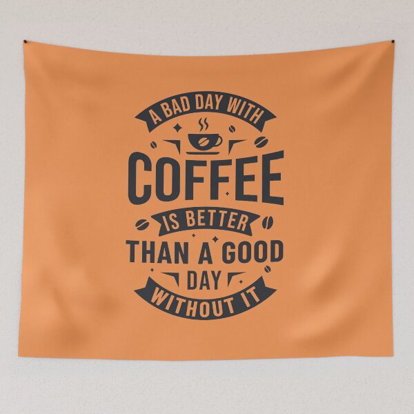 Item preview,  A bad day with coffee is better than a good day without it travel mug  designed and sold by MONDART.