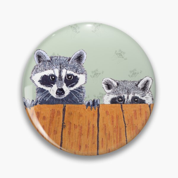 Item preview, Peeking Raccoons #3 - Beige Pallet designed and sold by BlissDrizzle.