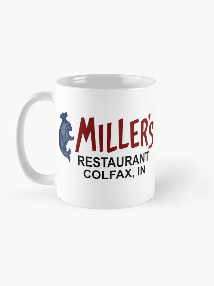 "Miller's Restaurant Catfish Dinners Colfax, Indiana" Mug by
