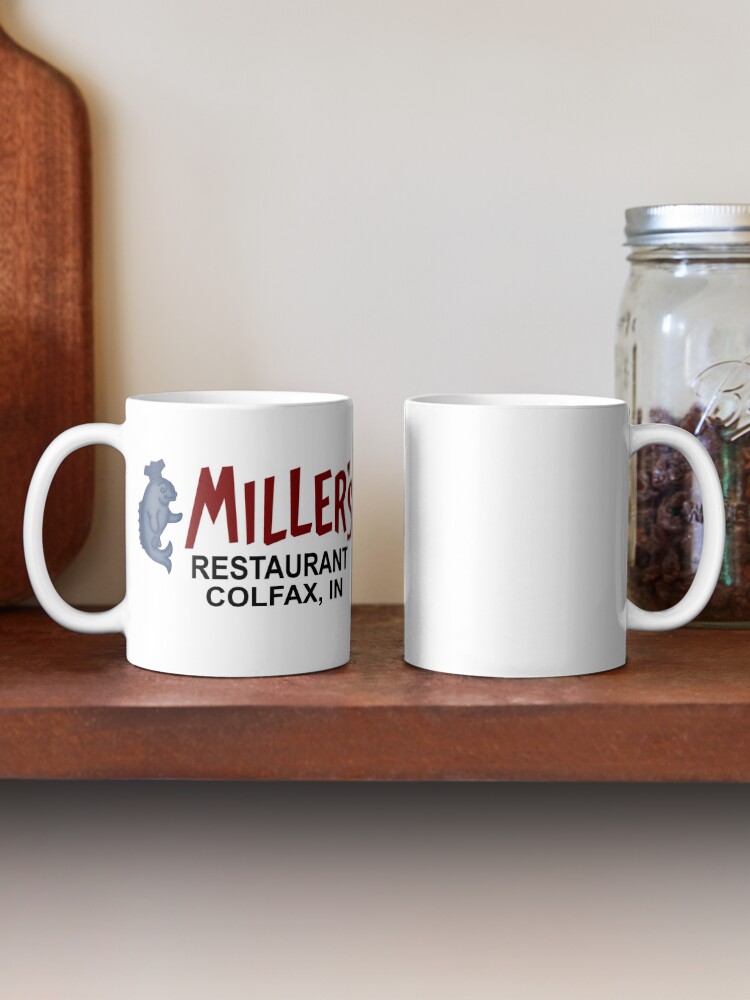 "Miller's Restaurant Catfish Dinners Colfax, Indiana" Mug by