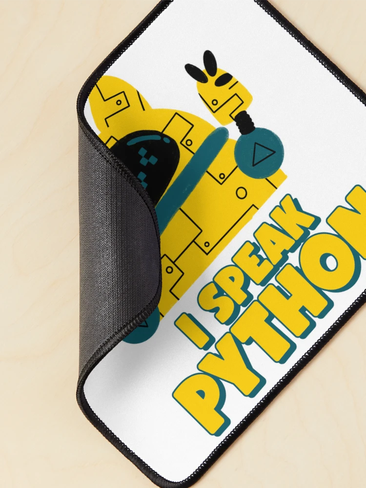 Thumbnail 2 of 5, Mouse Pad, I speak Python - Data Science Machine Learning designed and sold by deffro.
