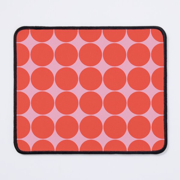 Item preview, Big Orange Retro Vintage Spots Dots on Pink Background designed and sold by lucybrownlane.