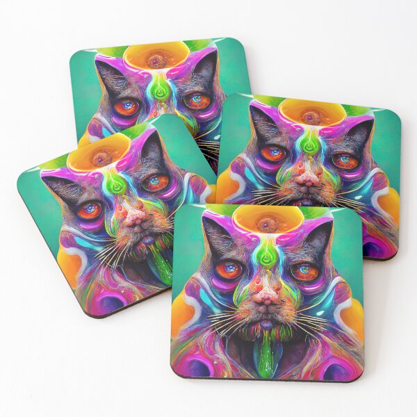 Item preview, Psychedelic Cat designed and sold by AM FineArtPrints.
