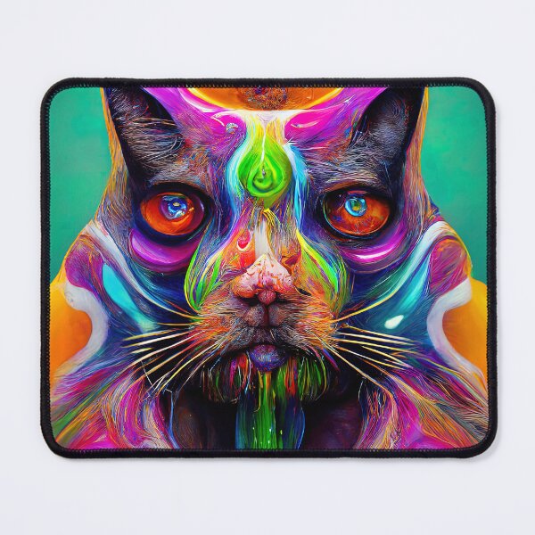 Item preview, Psychedelic Cat designed and sold by AM FineArtPrints.