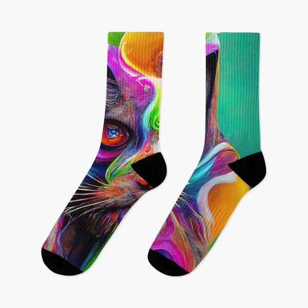 Item preview, Psychedelic Cat designed and sold by AM FineArtPrints.