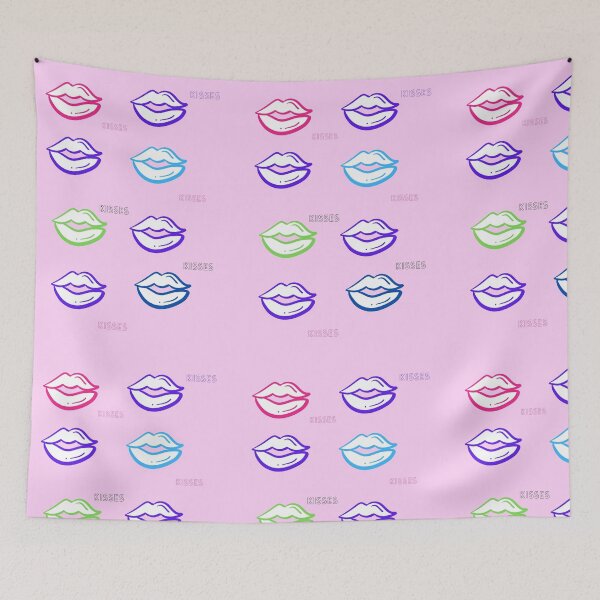 Item preview, Colorful kisses designed and sold by ArtistRebeccaLS.